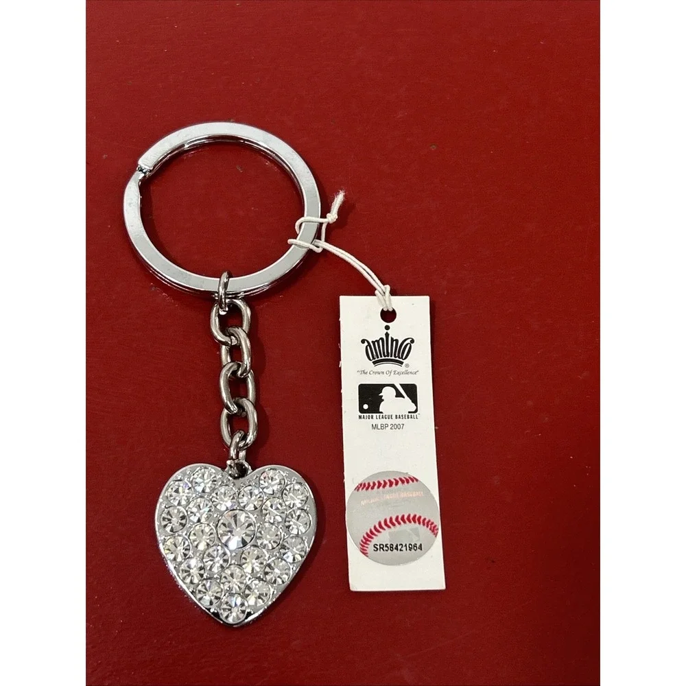 St Louis Cardinals Keychain Rhinestone St. L. Emblem Team‎ Color Baseball 2007